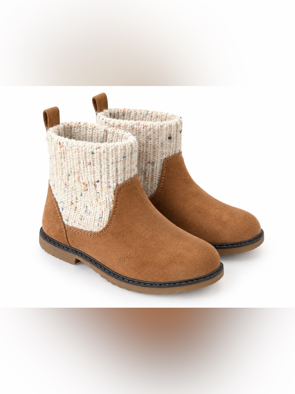 Cat & Jack Toddler Girls Emmaline Suede Knit Booties Size 10T
